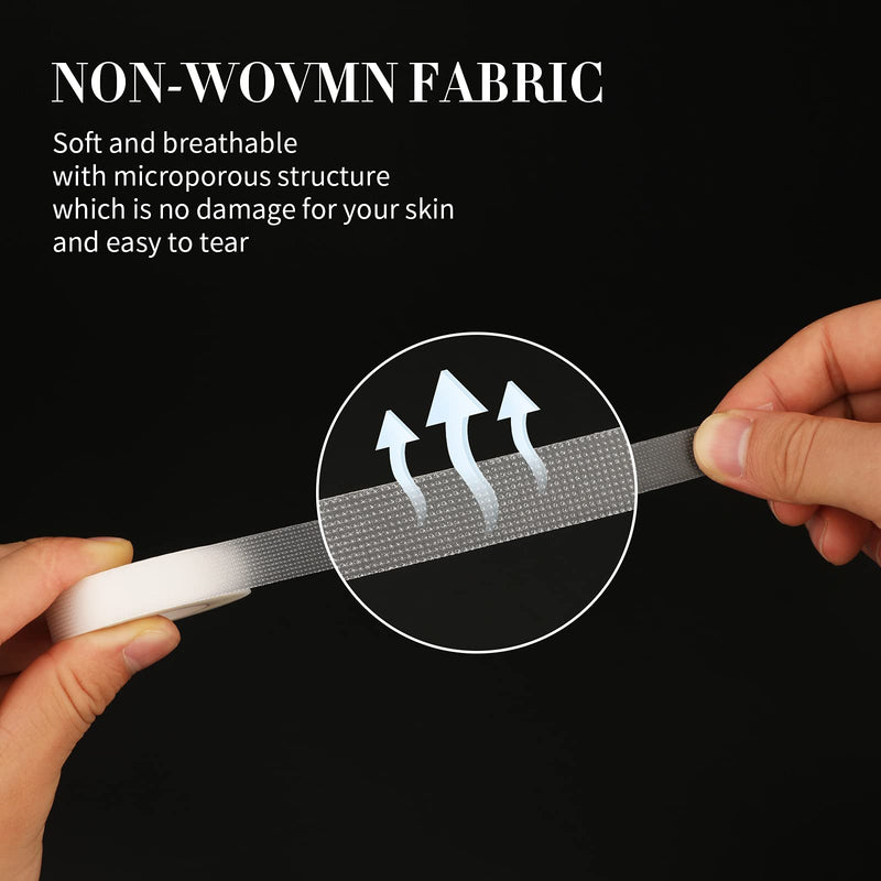 [Australia] - 6 Rolls Micropore Adhesive Surgical Tape, 1/2 Inch PE Medical Tape, White Eyelash Extension Tape -10 Yards Each Roll 