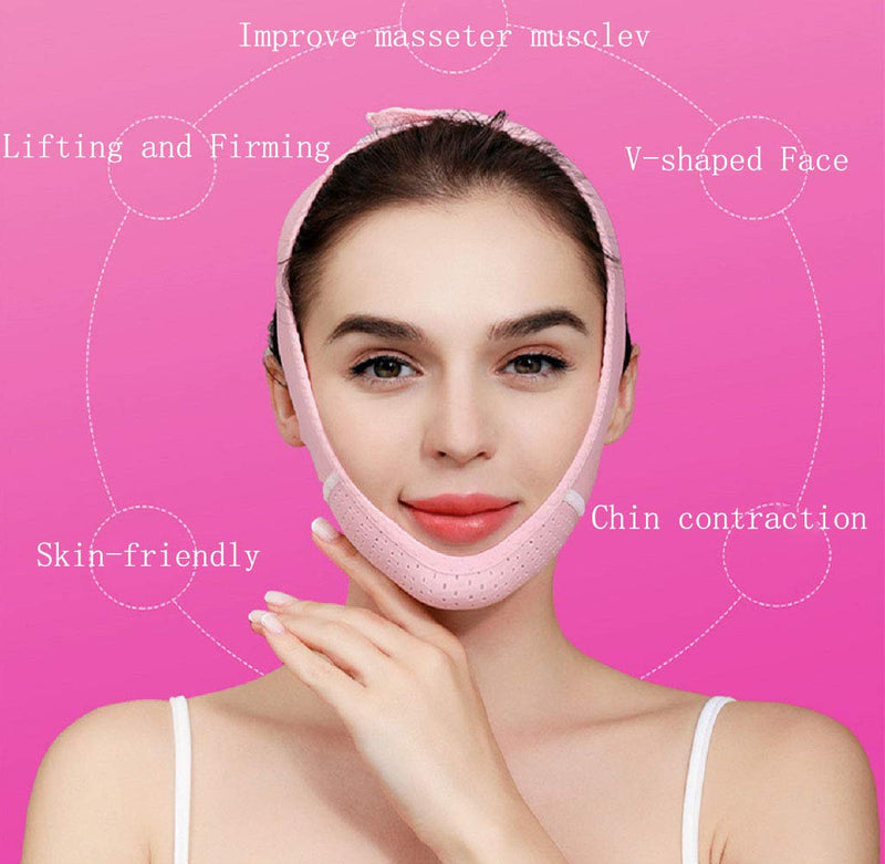 [Australia] - V Line Face Lift for Women Eliminates Sagging Skin Lifting Firming Anti Aging, Facial Slimming Strap, Pain Free Face Lifting Belt, Double Chin Reducer 