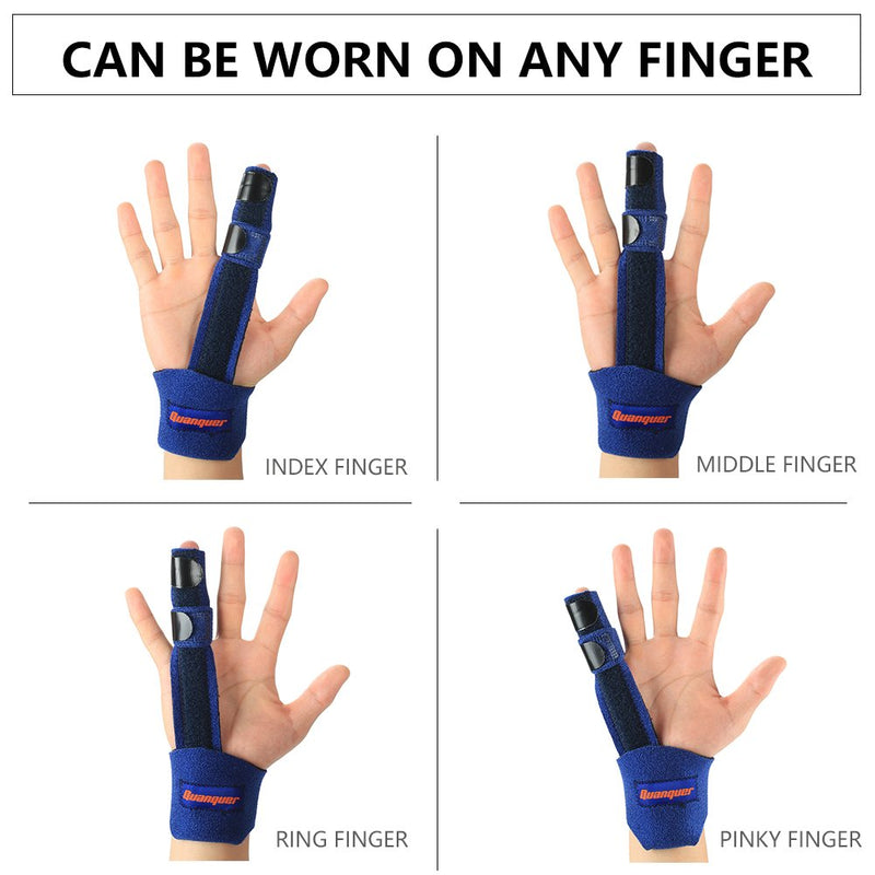 [Australia] - Finger Extension Splint for Trigger Finger, Mallet Finger, Finger Knuckle Immobilization, Finger Fractures, Wounds, Post-operative Care and Pain Relief- Malleable Metallic hand splint finger support 1 