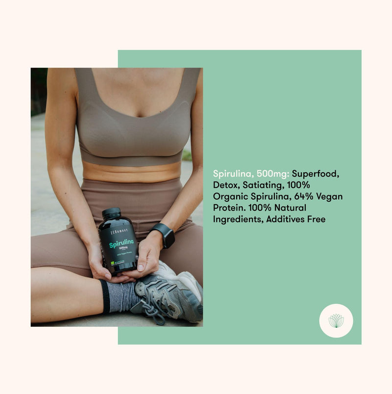 [Australia] - Organic Spirulina, 3000mg per dose, 600 Tablets | Superfood, Detox, Satiating, 100% Organic Spirulina, 64% Vegan Protein | 100% Natural Ingredients, Additives Free | Zenement 