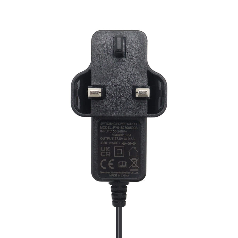 [Australia] - xiixtoo 27V 0.5A Vacuum Cleaner Battery Charger Plug And Power Lead K13S270050B for Getch CH01 AFT001 AR01 AR02 DM001 K9 Multi MK2 AirRam Cordless Vacuum, UK Plug 