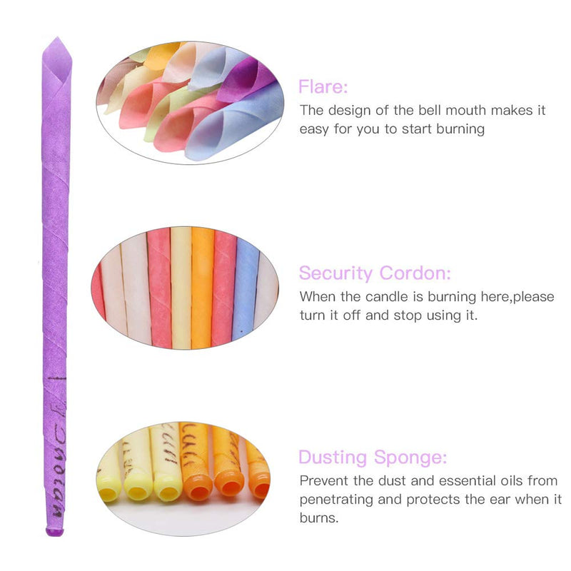 [Australia] - Ear Candles 32pcs Natural Ear Candles Beeswax Candling Cones,with 16 Protective Disks，Ear Wax Remover Candles Kit with Natural Organic Beeswax (32 pcs) 32 Pcs 