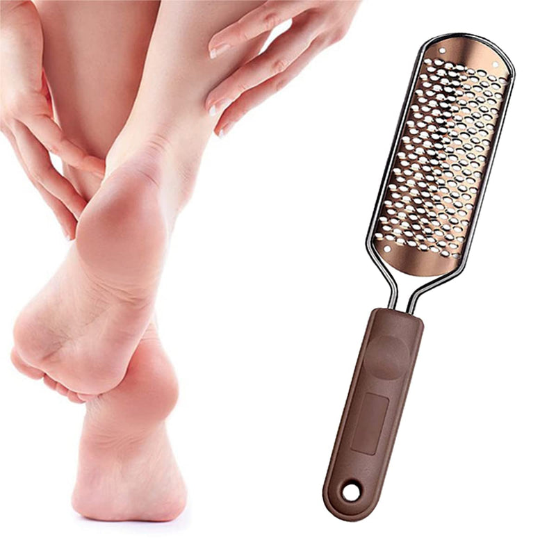 [Australia] - Pedicure Surface Rasp Tool Stainless Steel Foot Scraper Foot Pedicure File Tool for Both Dry and Wet Cracked Feet, Silver 