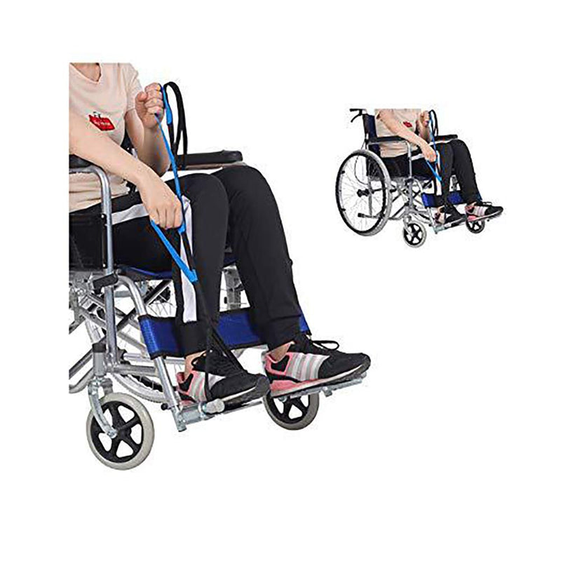 [Australia] - Leg Lifter Strap Rigid Foot Lifter & Hand Grip, Mobility Lift Leg Raiser Aids for Elderly, Handicap, Disability, Pediatrics 37” Mobility Aids for Wheelchair, Bed, Car, Couch, Hip & Knee Replacement 