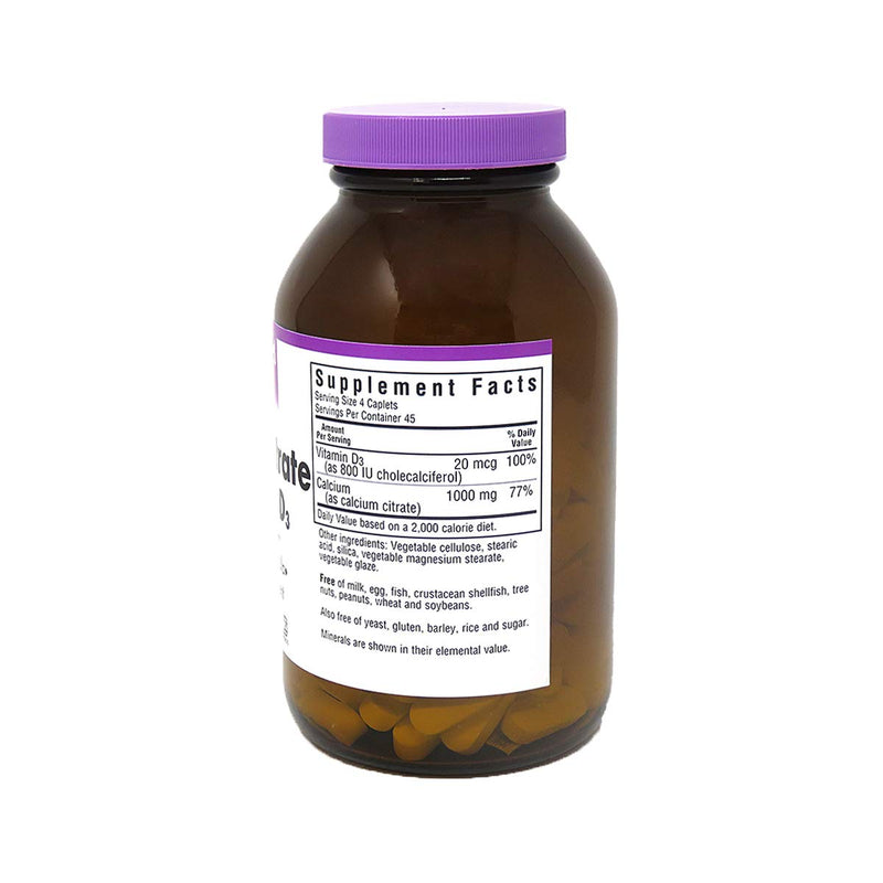 [Australia] - BlueBonnet Calcium Citrate Plus Vitamin D3 Caplets, 180 Count 1 