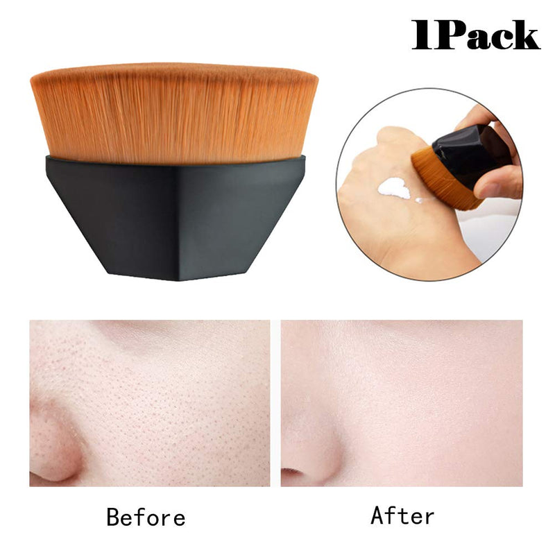[Australia] - AKOAK 1 Pack Magic Foundation Brush, Portable Exquisite Makeup Brush, with Storage Box, for Mixing Liquid, Cream or Flawless Foundation Makeup 