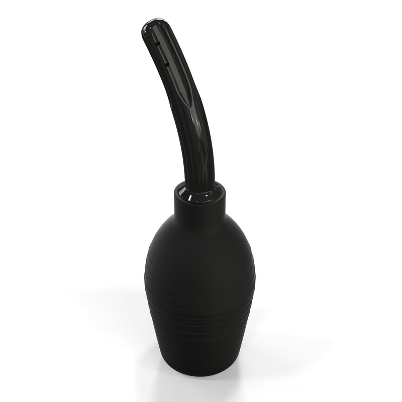 [Australia] - Large Silicone Clean Enema Bulb by Healthy Vibes for Anal and Vagina Use (10 oz, Black) at Home Personal Device | Unisex for Males & Females 