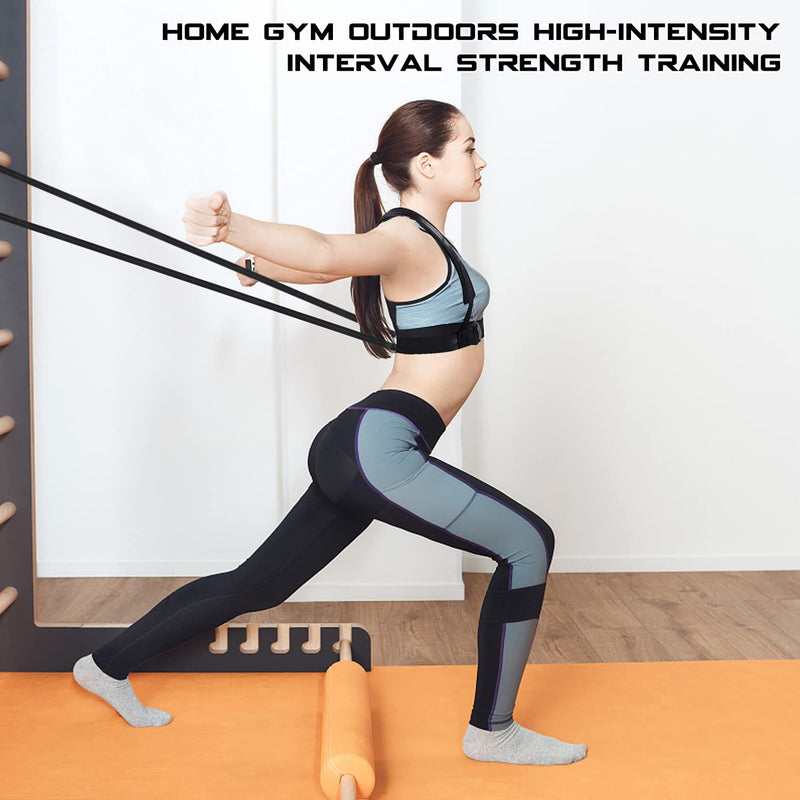 [Australia] - CLISPEED Fitness Sled Harness Workout Harness Exercise Speed Trainer with Pull Strap for Resistance Training 