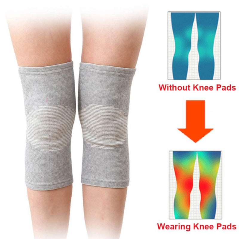 [Australia] - WT-DDJJK Non Slip Sleeve, Unisex Knee Support Sleeves Bamboo Charcoal Fabric Sports Compression Warm Brace Anti-Slip Wrap Pads Joint Pain Injury Recovery 