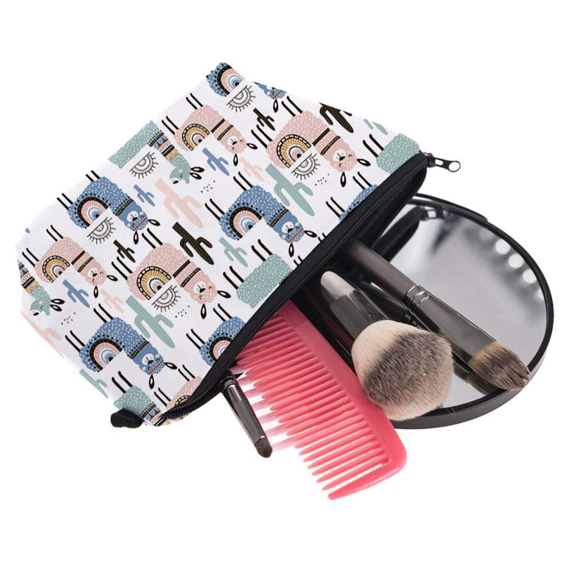 [Australia] - Llama makeup bag fun cartoon versatile purse (Llama-1) Llama-1 