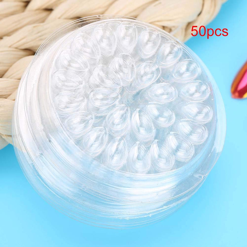 [Australia] - 50pcs False Eyelash Glue Holder Disposable Eyelash Glue Holder Plastic Eye Lash Extension Glue Stand Pad Glue Pad for Eyelash Extension 