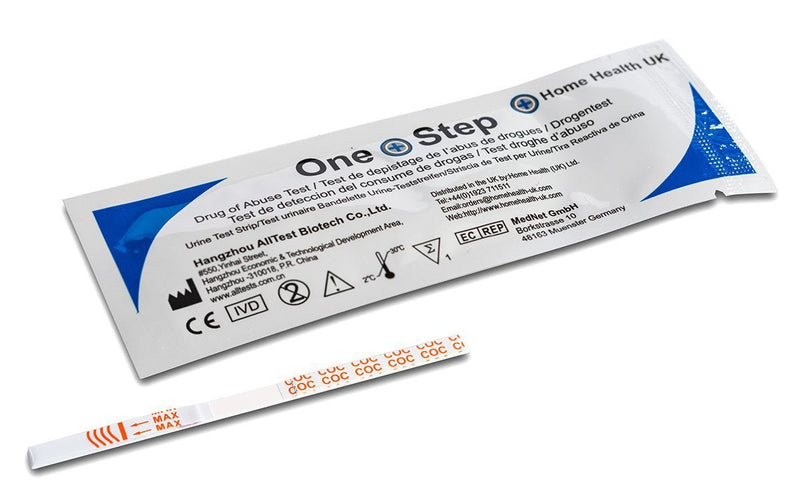 [Australia] - One Step - 1 Pack (5 Tests) Home Drug Test Kits - Tests for Cannabis, Cocaine, Heroin (Opiates), Speed (Amphetamines) and Ecstasy (1x5 Drug Pack) 