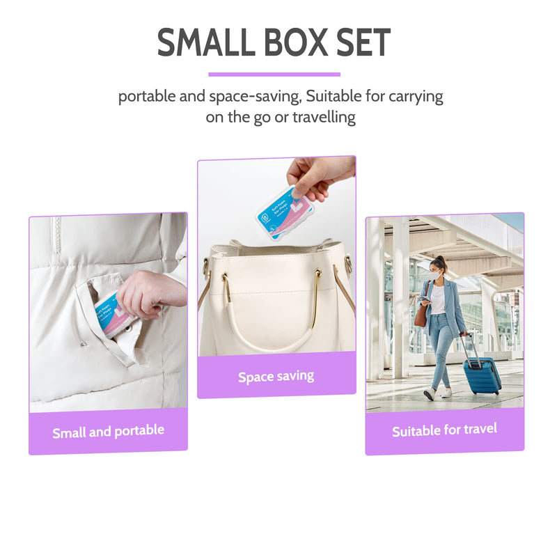 [Australia] - Ultra Soft Foam Earplugs 5 Pairs, 38dB SNR Ear Plugs for Sleeping, Snoring, and All Loud Events by Lysian (Purple/White) Purple/White 