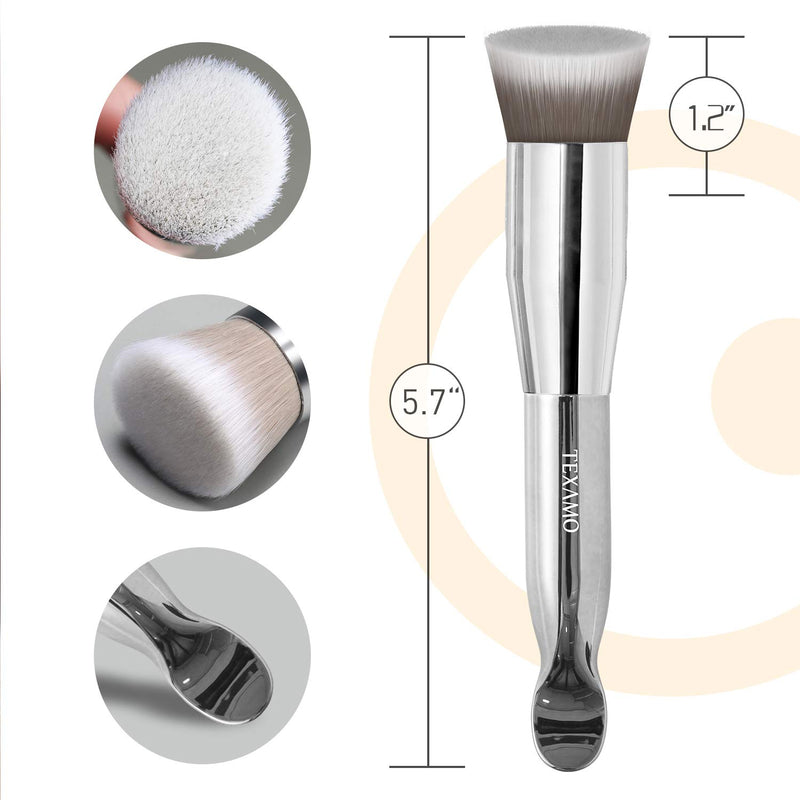 [Australia] - Foundation Brush Kabuki for Liquid Cream Wet Cosmetics, Concealer Stippling Blurring Buffing Face Blending Base Makeup Brush foundation brush 