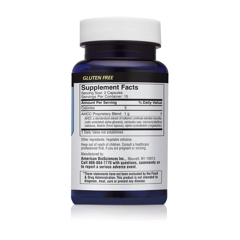 [Australia] - American BioSciences ImmPower AHCC Supplement | Enhanced Immune Support, Natural Killer Cell Activity and Cytokine Production | 30 Vegetarian Capsules, 500 milligrams per Capsule 30 Count (Pack of 1) 