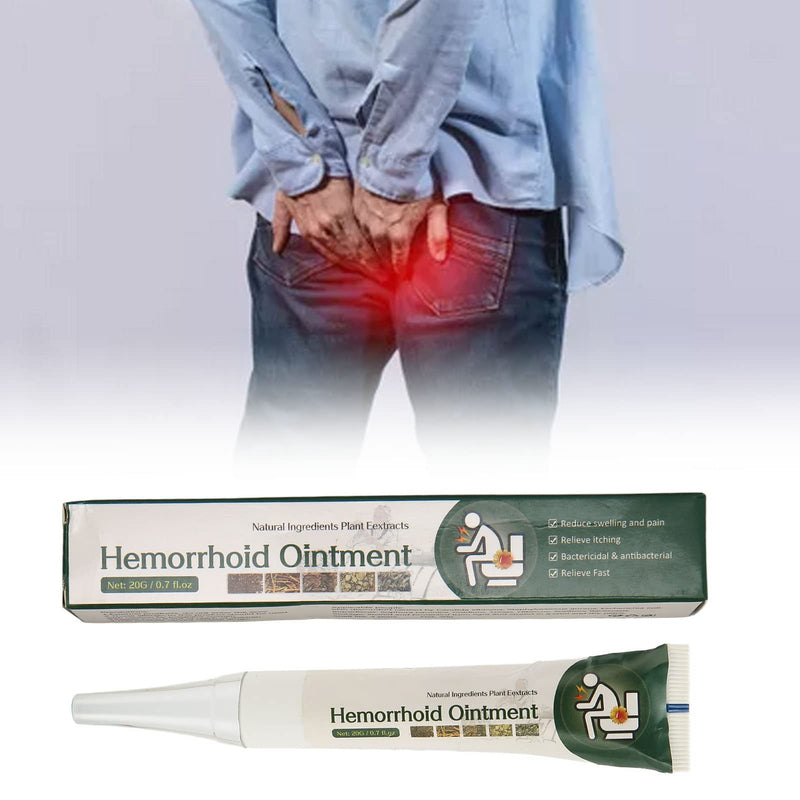 [Australia] - 20g Hemorrhoid Ointment Treatment Cream + Hemorrhoid Wipes Kit, Hemorrhoid Fissure Ointment for Reducing Pain, Swelling Itching Relief 