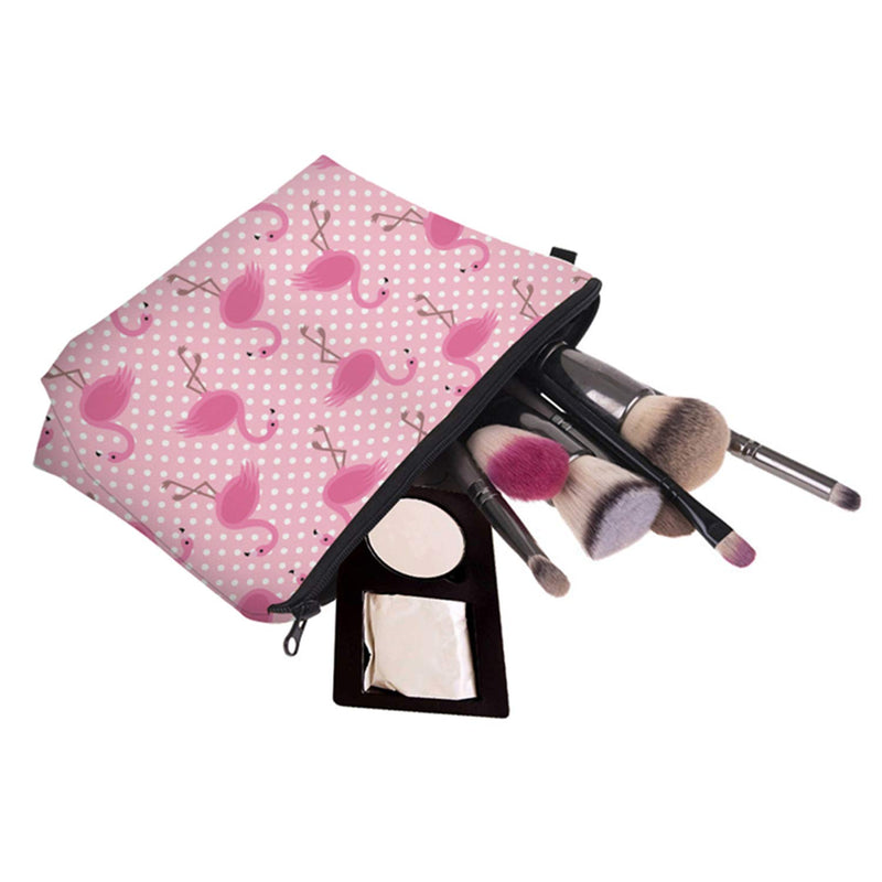 [Australia] - Cosmetic Bag for Women,NIUTA Adorable Roomy Makeup Bags Travel Waterproof Toiletry Bag Accessories Gifts. (Flamingo) 