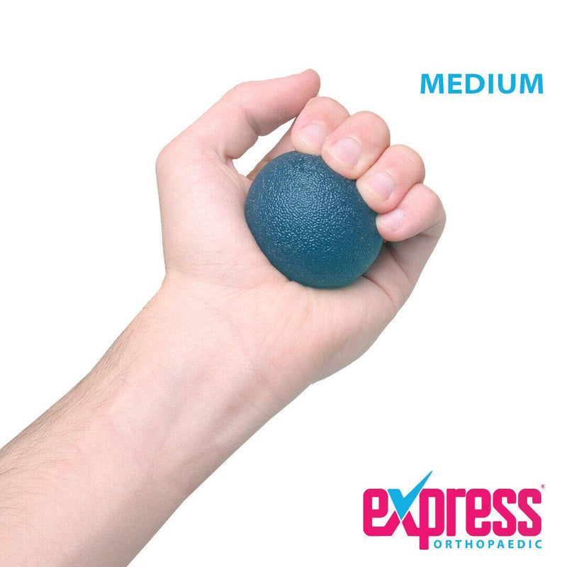 [Australia] - Express Orthopaedic® - Medically Approved Hand Therapy Balls/Resistance Squeeze Balls For Variable Strength & Rehabilitation SET OF 3 