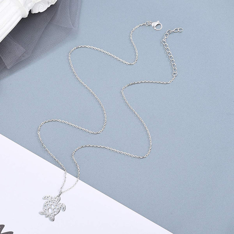 [Australia] - Bestill Animal Necklace Stainless Steel Charm Pendants Jewelry Gift for Women Sea Turtle 