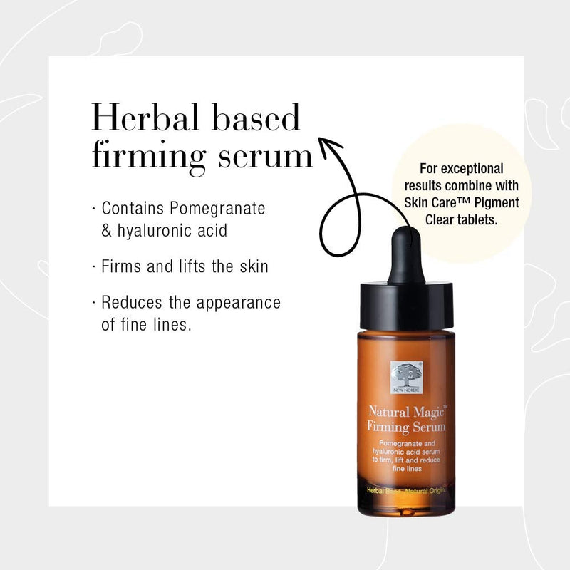 [Australia] - New Nordic Ltd Natural Magic Firming Serum - 30ml - Anti-Ageing - Improve Skin Firmness and Elegance - Suitable for Men and Women with all Skin Types 