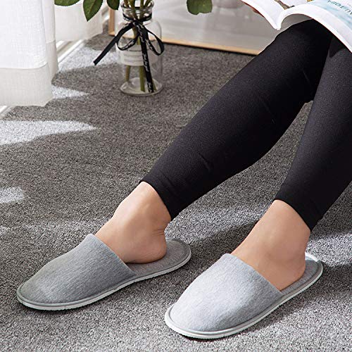 [Australia] - Rocutus 2 Pair Disposable Slippers,Disposable Slippers Bulk Guest Slippers,Travel Portable Polyester-cotton Slippers Home Interior Slippers Hotel Special Anti-skid Shoes Cotton Trailer 