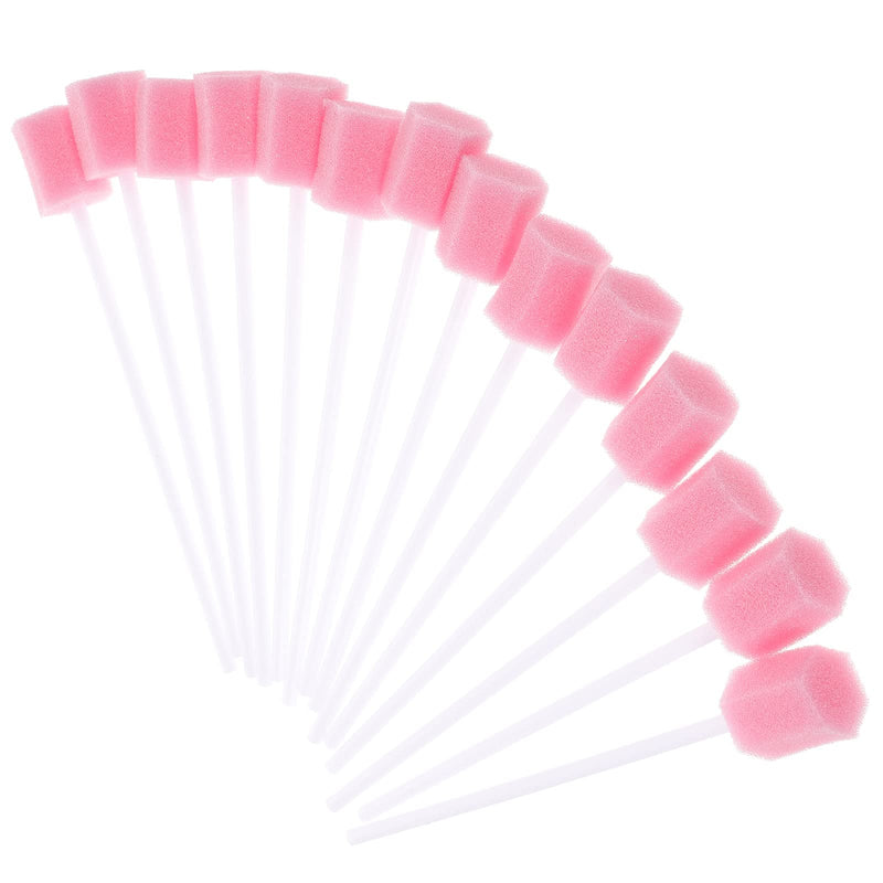 [Australia] - Healifty 30Pcs Disposable Mouth Swabs Sponge For Oral Cavity Cleaning Sponge Swab Individually Wrapped Pink 