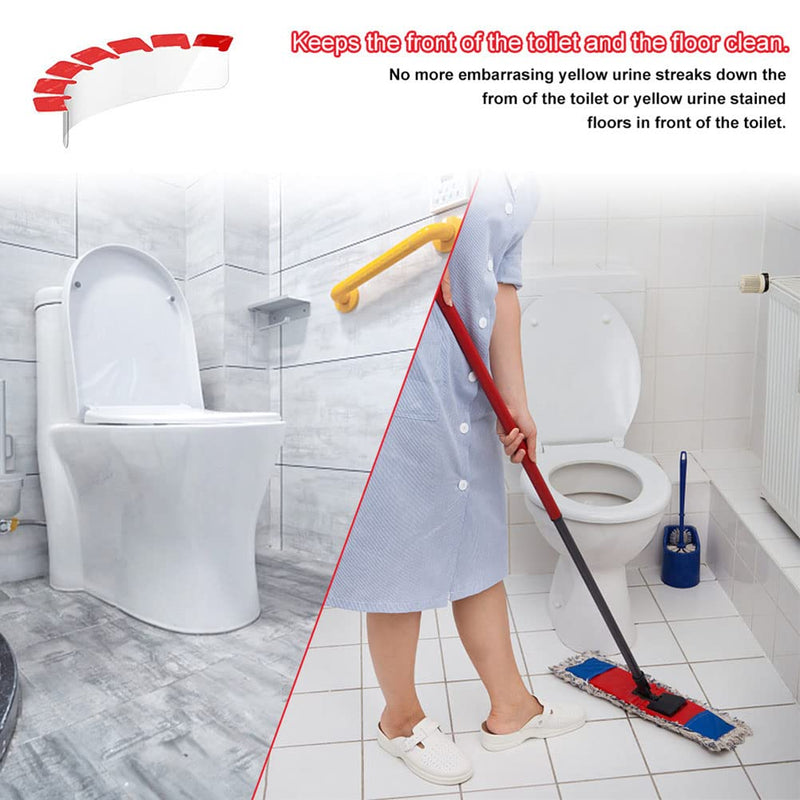 [Australia] - MAICOLA Pack of 2 Toilet Seat Splash Guards, Transparent Toilet Seat Pee Protection, Urine Deflector, Waterproof Urine Deflector for Children and Adults 