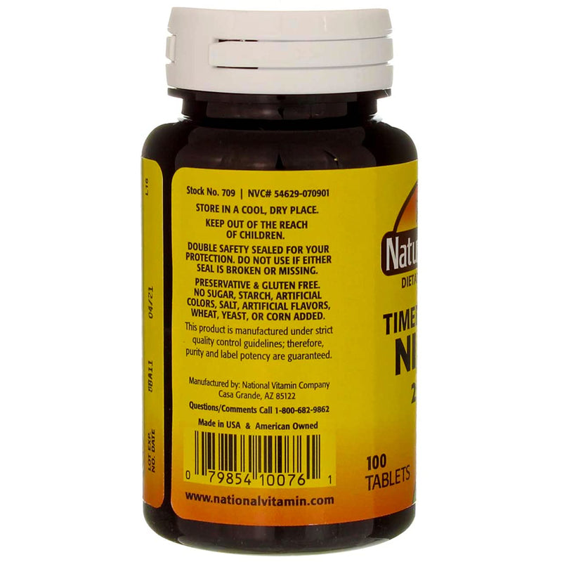 [Australia] - Nature's Blend Niacin Timed Release 250 mg 250 mg 100 Tabs 