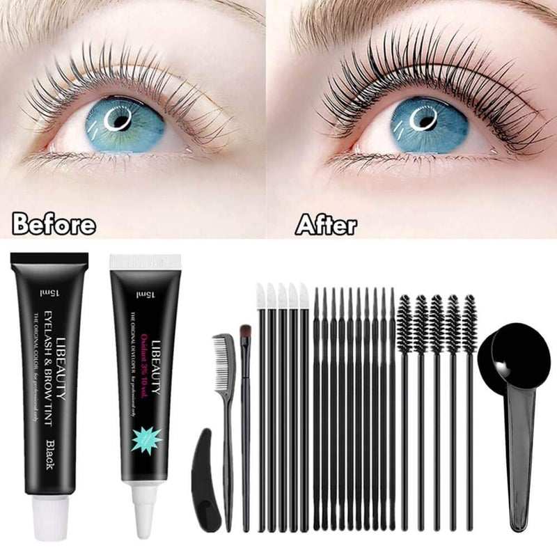 [Australia] - Libeauty Lash Lift and Tint Kit, Brow Lamination and Tint Kit, Black Eyelash Dye and Lift 2 in 1, Voluminous Tinting Make Lash Lifted and Black 6-8 Weeks KERATIN DIY at Home (lash lift&tint kit) lash lift&tint kit 