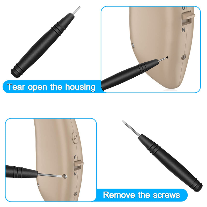 [Australia] - Hearing Aid Cleaning Kit, Hearing aid Cleaning Tools, Hearing Aid Brushes for Cleaning, Hearing Aid Earbuds Amplifier Earphone Earbuds Airpod Cleaner Kit, Hearing Aid Accessories with case (8 Pcs) 