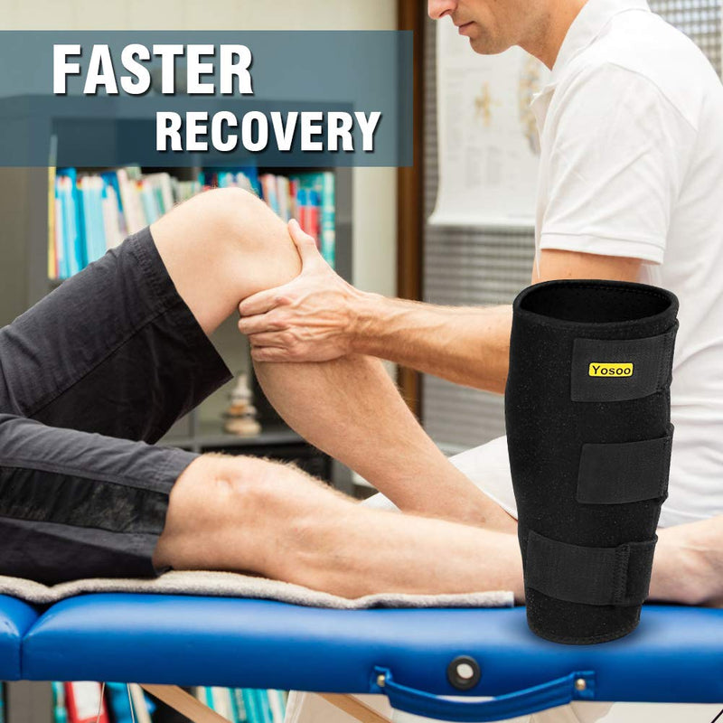 [Australia] - Calf Support, Calf Compression Sleeve Shin Splint Calf Brace for Relieving Calf Pain, Muscle Pain, Torn Calves, Swelling, Sprains Recovery, Unisex, Single 