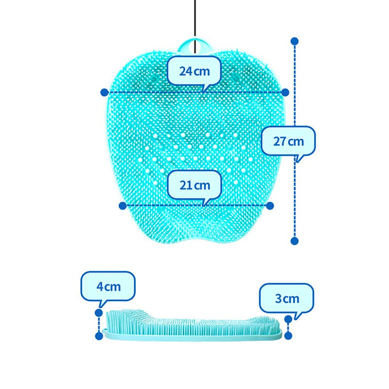 [Australia] - LifeBest Shower Foot Scrubber Brush Cleaner Massager Exfoliating Massage Mats Dead Skin Massage Pad Shower Foot Massager Cleaner Brush 