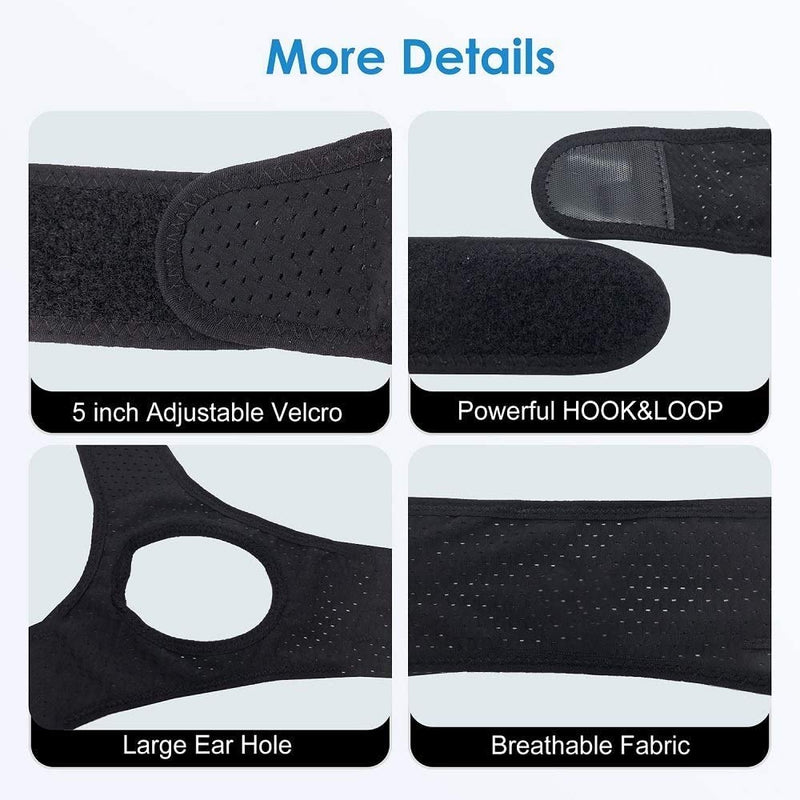 [Australia] - Chin Straps for Snoring, Anti Snoring Chin Strap Devices, Vosaro Jaw Strap for Sleeping with Men Women, Adjustable and Breathable for User Keep Closed While Sleeping for Snorers 