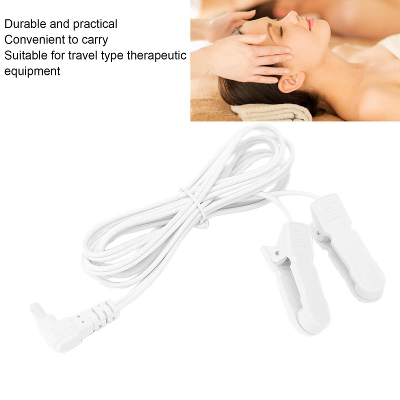 [Australia] - 2.35mm TENS Ear Clip for Digital Massage Machine, Electrode Wire Lead Connecting Cable for Promote Blood Circulation and Make Body Healthy 