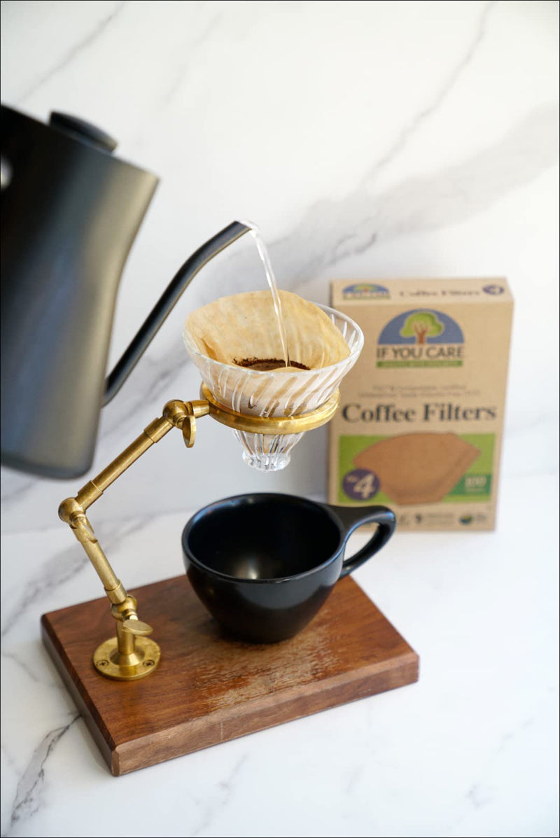 [Australia] - If You Care # 4 Cone Shaped Unbleached All Natural Compostable Coffee Filters, 100 Count (Pack of 1), Chlorine Free 