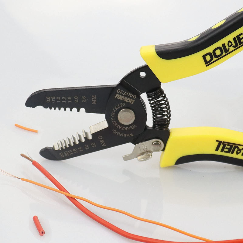 [Australia] - DOWELL 10-22 AWG Wire Stripper Cutter Wire Stripping Tool And Multi-Function Hand Tool，Professional Handle Design And Refined Craftsmanship. 