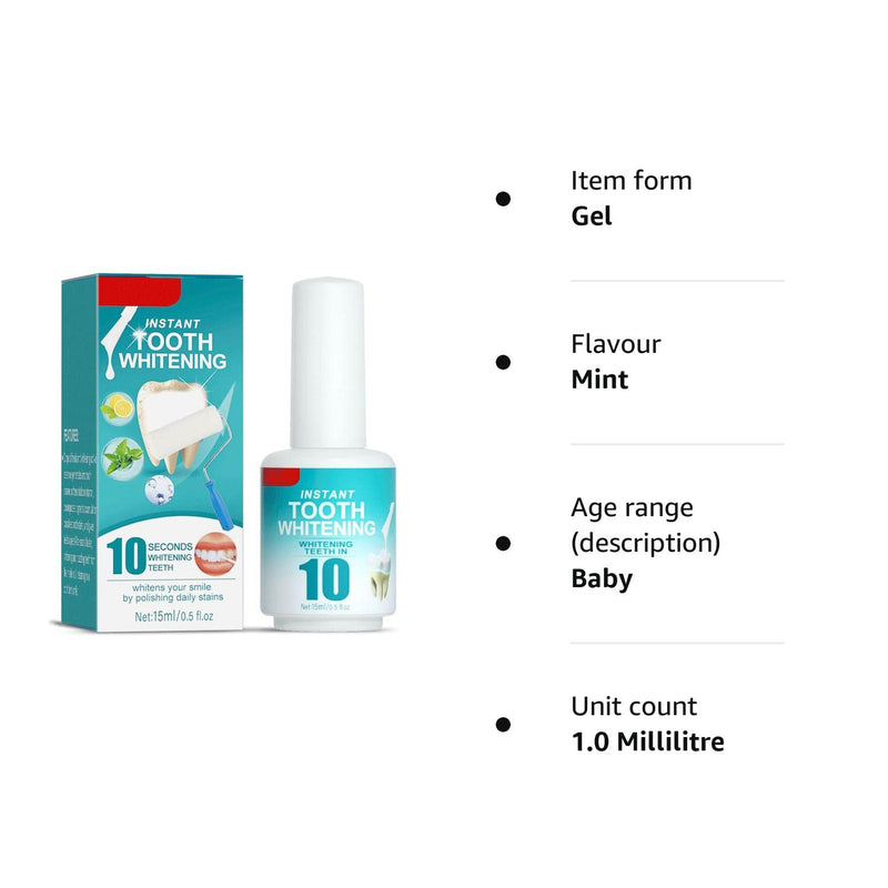 [Australia] - Whitening Tooth Paint, Tooth Polish Uptight White, Instant Whitening Paint for Teeth, Teeth Whitening Essence, Teeth Cleaning Serum for Tooth Polish Whitening Stain Removal (1PCS) 1PCS 