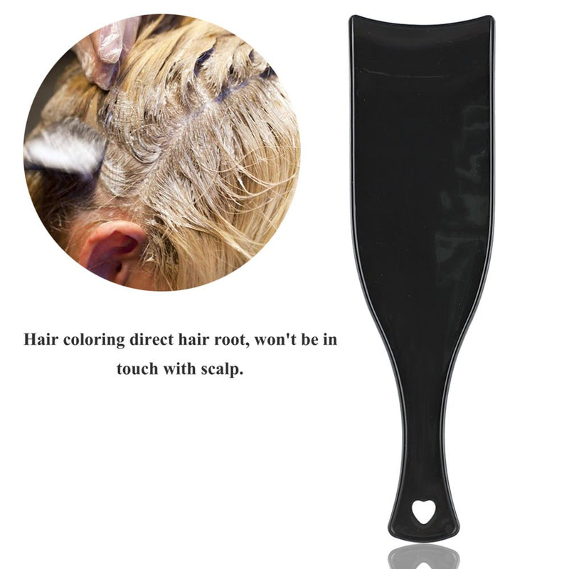 [Australia] - Hair Color Board, Rotekt Black Plastic Hair Dye Highlights Bleach Coloring Brush Comb Anti-static Hair Tools Black Plastic Hair Styling Tool 