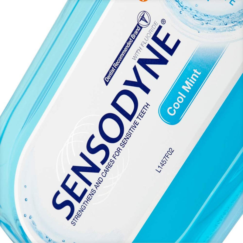 [Australia] - Sensodyne Mouthwash for Sensitive Teeth, Enamel Care Alcohol Free Mouthwash For Healthy Gums And Strong Teeth, Cool Mint Flavour, 500 ml 500 ml (Pack of 1) 