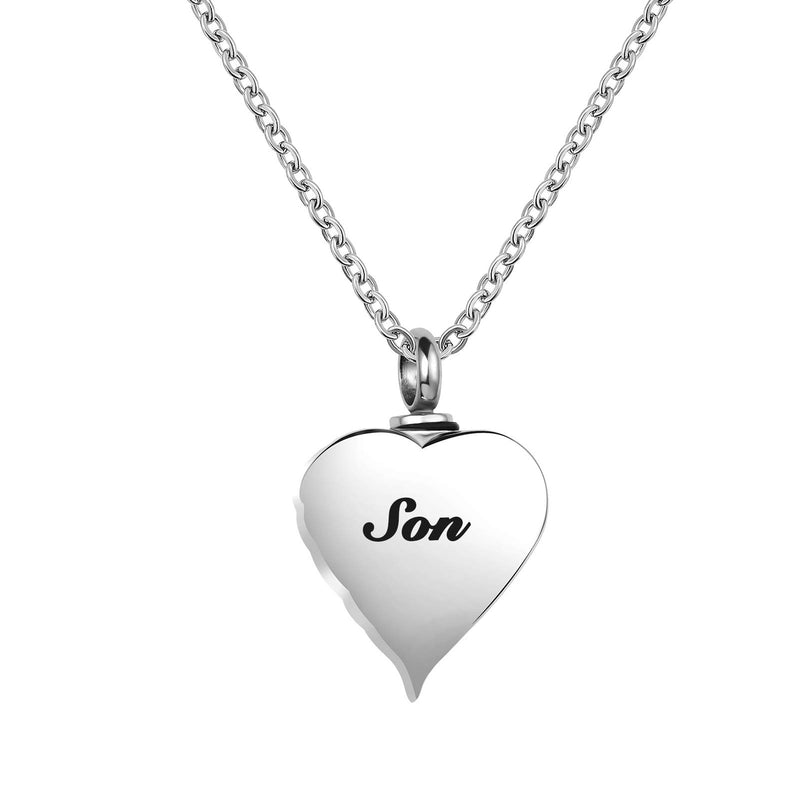 [Australia] - YSAHan Love Urn Necklace for Ashes Carved God has You in his arms I Have You in My Heart Cremation Memorial Pendant Stainless Steel Keepsake Jewelry Son 