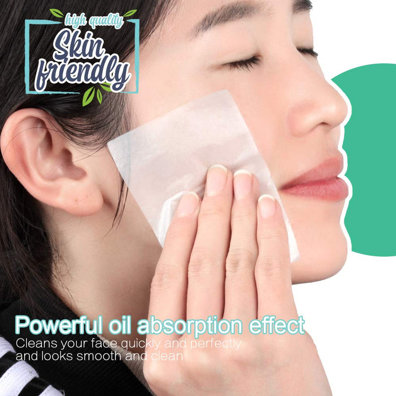 [Australia] - 300 Sheets Oil Absorbing Tissues, HNYYZL 3 Pack Premium Oil Blotting Paper Sheets, Translucent, Soft Face Blotting Paper Stay Skin Fresh and Smooth, for Facial Skin Care & Make Up(Green, Blue, Brown) 