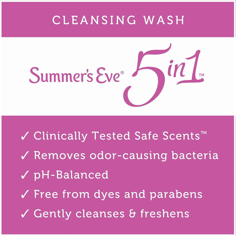 [Australia] - Summer's Eve 5 in 1 Simply Sensitive Feminine Cleansing Wash for Sensitive Skin, 15.0 FL OZ 