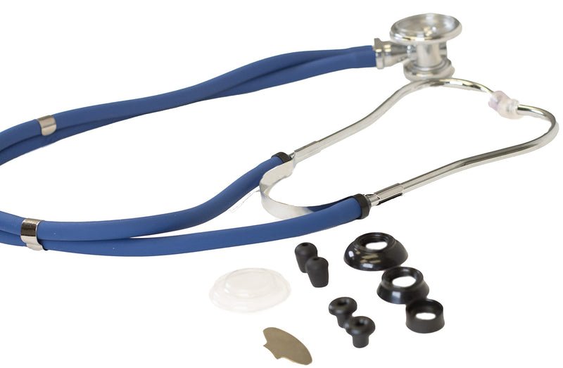[Australia] - Primacare DS-9295-BL 30" Sprague Rappaport Style Stethoscope for Doctors, Nurses and Medical Students, First Aid Professional Dual Head Cardiology Kit for Men, Women and Pediatric, Blue 