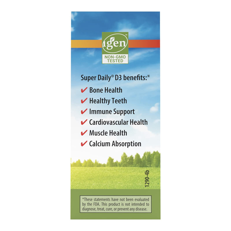 [Australia] - Carlson Super Daily D3 4,000 IU (100 mcg), Heart & Immune Health, Teeth & Bone Strength, Unflavored, 365 Drops 