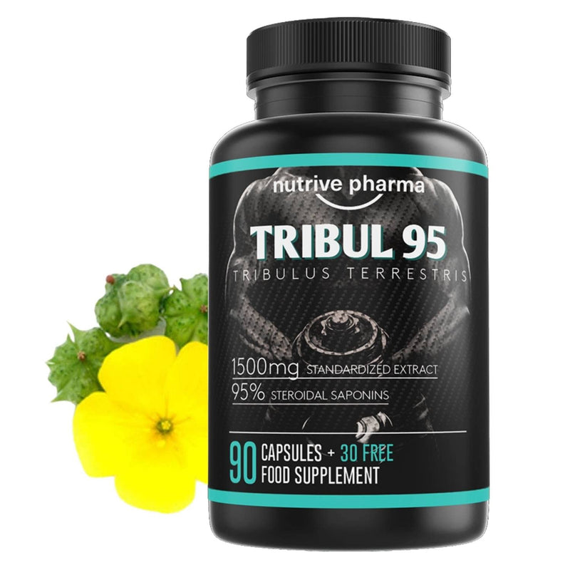 [Australia] - Tribul95� Tribulus Terrestris High-Dose Capsules - 6000mg per Daily Dose - 95% Saponins - Natural Plant Extract - Promotes New Energy - Testo - 1500mg in One Capsule 