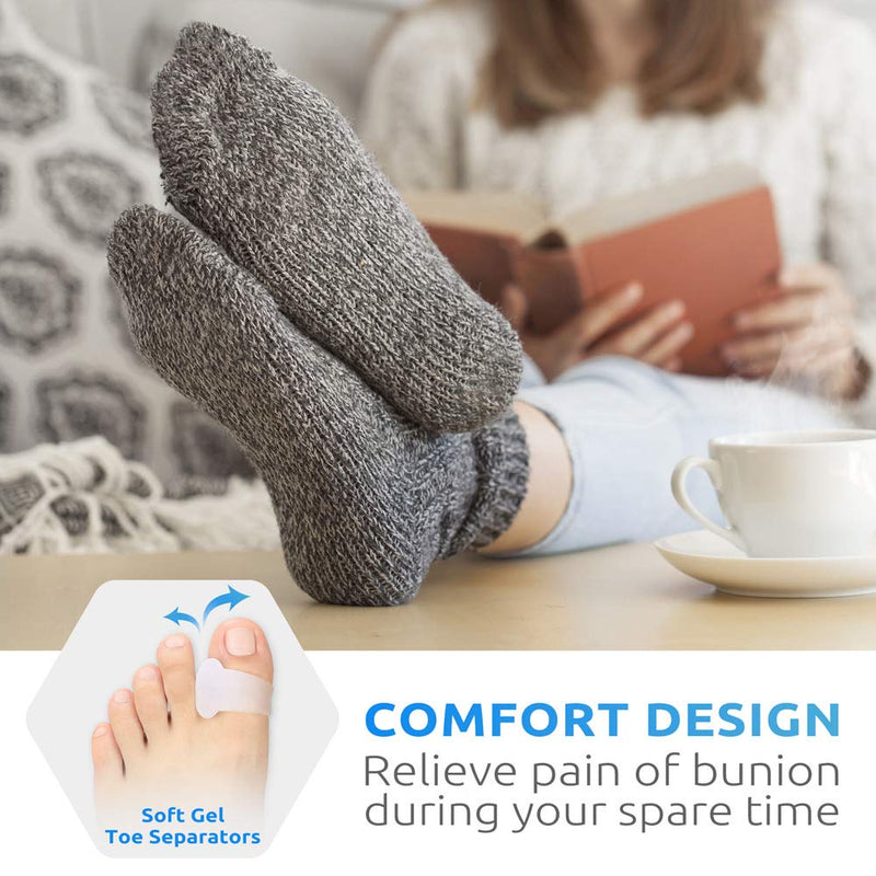 [Australia] - Doeplex Bunion Corrector and Bunion Relief 7 Pieces Kit, Big Toe Straightener for Women and Men Adjustable Bunion Splint, Treat & Prevent Hallux Valgus, Large fits Men US7-12/Women US8-9 Men 7-12/Women 8-9 