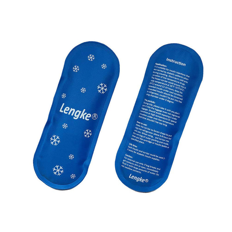 [Australia] - Exceart 4PCS Gel Cold Pack Gel Ice Bag Reusable Care Ice Bag Storage Cooler Carrier for Outdoor Travel Insulin Supplies(Blue) 
