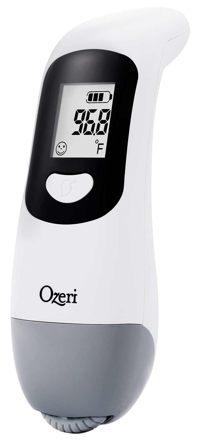 [Australia] - Ozeri Kinetic Non-Contact Forehead Thermometer with Battery-Free Infrared Technology White 