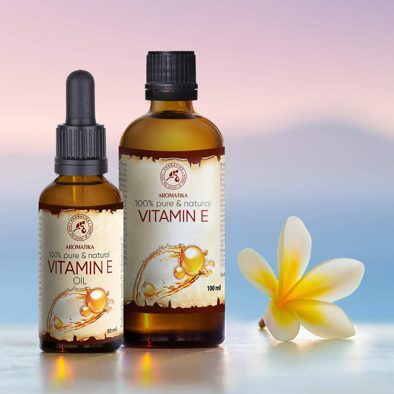 [Australia] - Vitamin OIL E 50ml -Tocopherol - Natural - Rich in Vitamin E - Anti Aging Oil against Wrinkles of all Kinds - Care for Face - Skin - Body Care - Hair - Ideal for Sensitive Skin 
