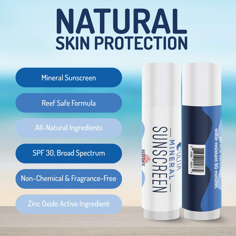 [Australia] - Olita: Mineral SunStick - SPF 30 Mineral Sunscreen - .6 oz - No Fragrance - Reef Safe - Broad Spectrum, Chemical Free - All-Natural, Organic, Zinc Sunblock - Water-Resistant 